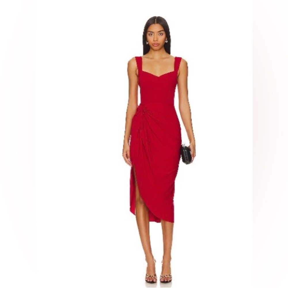 Elegant Burgundy Midi